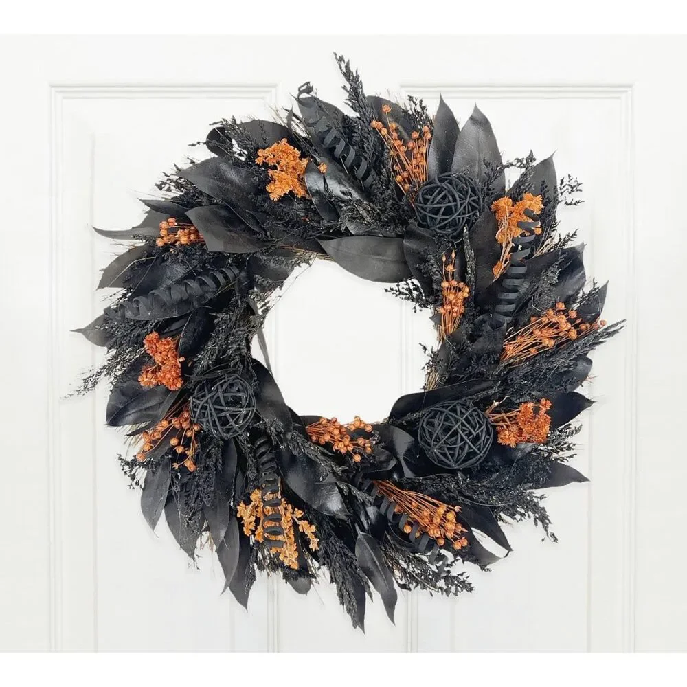 Pottery Barn Dried Hallows Eve Wreath